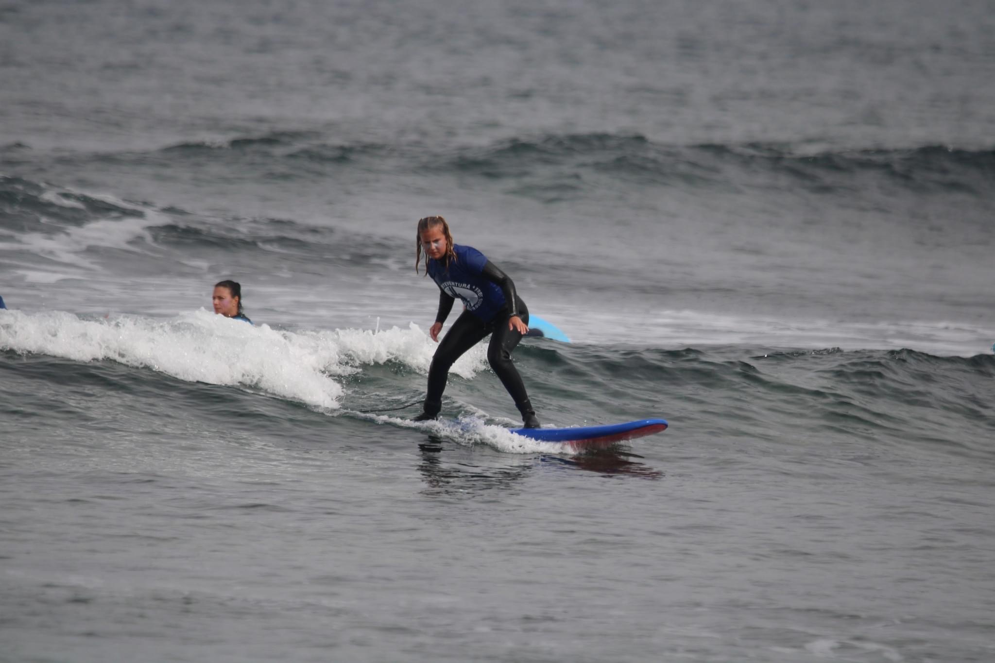 Jolie's first surf session